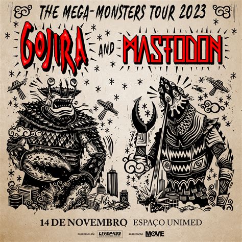 Gojira E Mastodon Anunciada The Mega Monsters Tour 2023 Rock Notícias