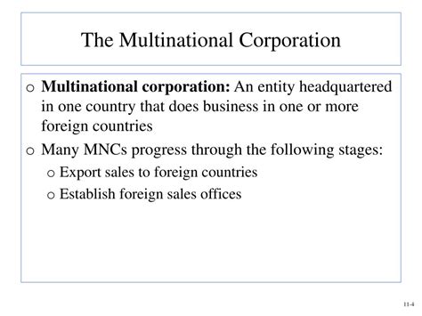 Ppt Chapter 11 Multinational Corporations Powerpoint Presentation
