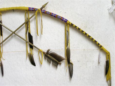 Native American Navajo Made Laced Chief Bow Bm03