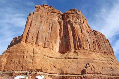 Courthouse Towers In The Arches National Park Utah Stock Image Image