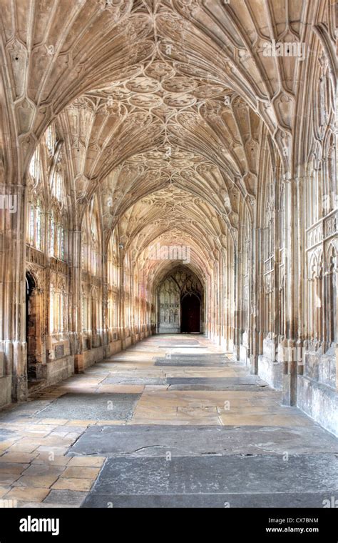 Fan Vaults In Cloister Of Gloucester Cathedral Gloucester