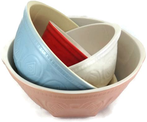 Nesting Bowl Set: Stacked Bowls Ready For Baking Day