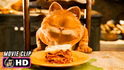 Garfield A Tail Of Two Kitties Clip Lasagna Dance 2006 Bill Murray Youtube