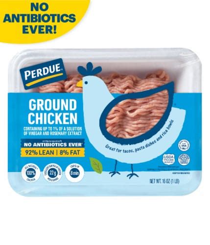 Perdue Antibiotic Free Ground Fresh Chicken 1 Lb Qfc