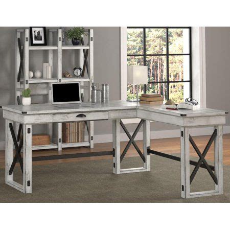 By walker edison furniture company (10) exclusive. Ameriwood Home Wildwood L Desk with Lift Top, Rustic White ...