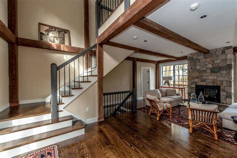 Rustic Sitting Room And Stairs Hgtv