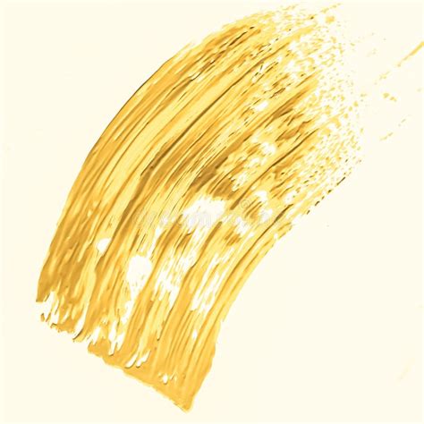 Golden Brush Stroke Or Makeup Smudge Closeup Beauty Cosmetics And