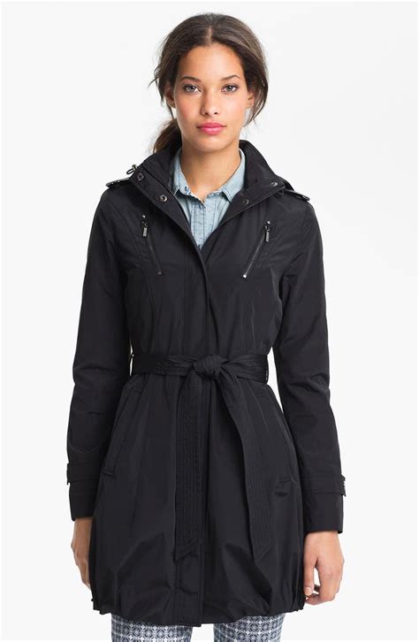Laundry By Shelli Segal Belted Coat With Detachable Hood Nordstrom