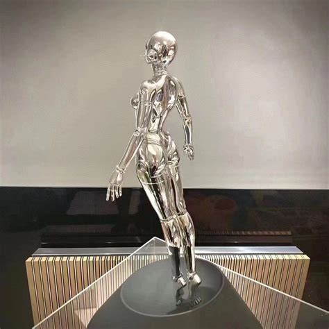 In Stock Sorayama Sexy Robot Floating 14 Scale Figure Silver Version Hobbies And Toys Toys
