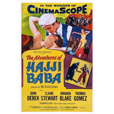 The Adventures Of Hajji Baba Us Poster Art Top From Left Elaine