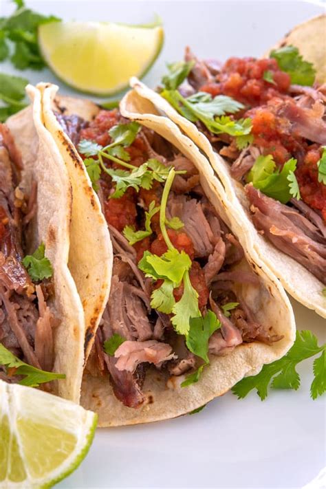 Shrimp diabla tacos & burritos. Carnitas Tacos (authentic Mexican pork!) | Kitchen Gidget