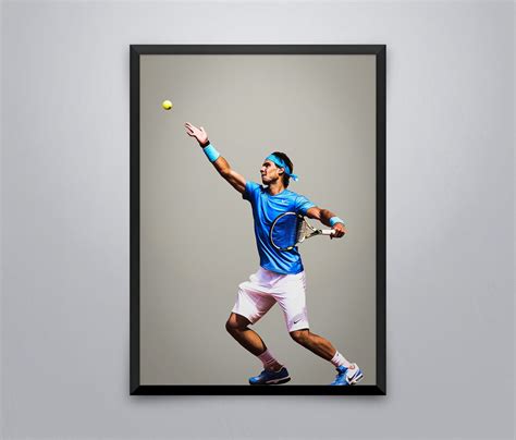 Rafael Nadal Poster Tennis Poster Nadal Artwork Sports Etsy Uk