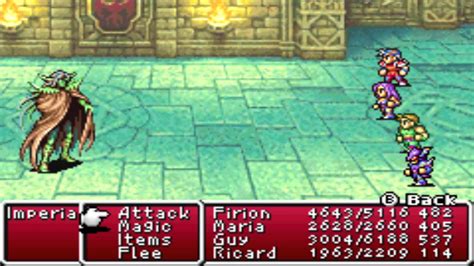 Final Fantasy 2 Dawn Of Souls Gba Part 27 The Castle Of Palamecia