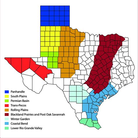 Major Cotton Growing Regions In Texas Download Scientific Diagram
