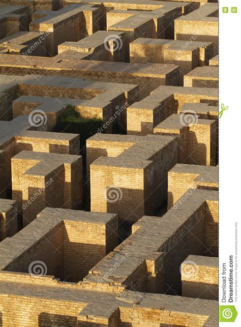 Restored Ruins Of Ancient Babylon Iraq Stock Image Image Of Hillah