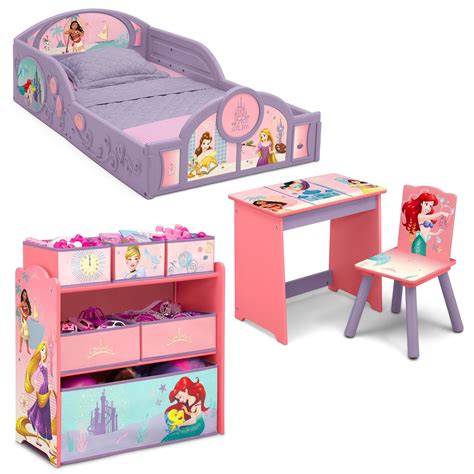 Disney Princess 4 Piece Room In A Box Bedroom Set By Delta Children