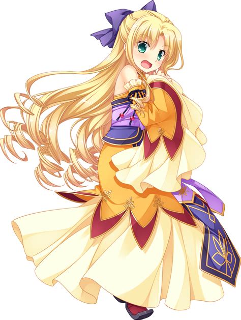 safebooru 1girl blonde hair bow covering covering breasts curly hair detached sleeves dress
