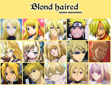 Blond Haired Anime Characters By Jonatan On Deviantart