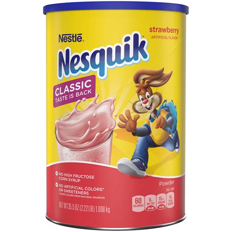 Nesquik Strawberry Powder Drink Mix 355 Oz