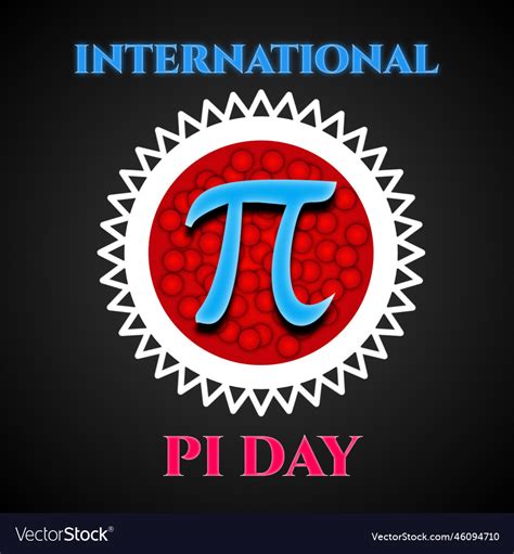 International Pi Day Background Royalty Free Vector Image