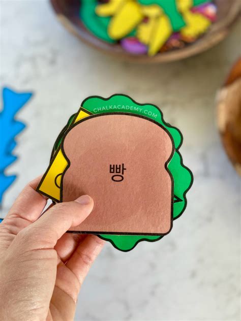 Fun Printable Pretend Play Food In English Chinese And Korean