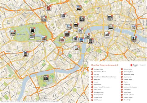 Map Of London Attractions Sygic Travel