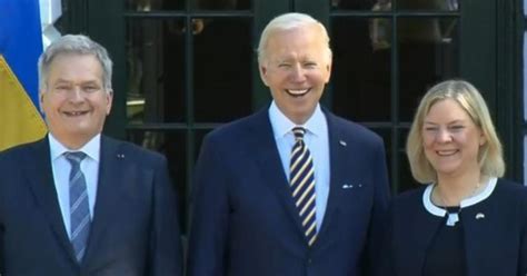 Biden Welcomes Finland And Sweden Leaders To The White House In Support Of Their Bid To Join