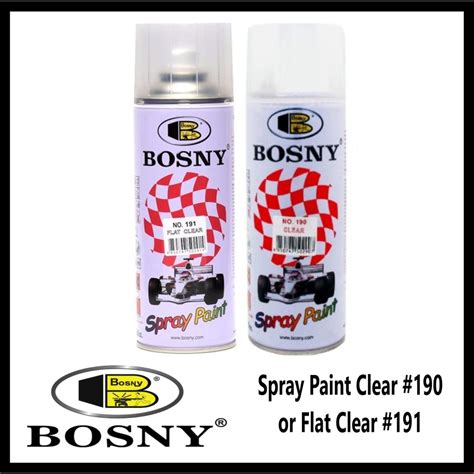 Bosny Spray Paint Clear 190 Or Flat Clear 191 Shopee Philippines