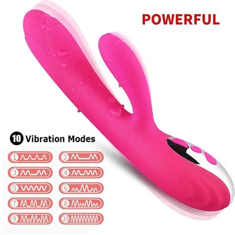 Silicone Dildo Powerful Rabbit Vibrator Waterproofing Adult Toys For