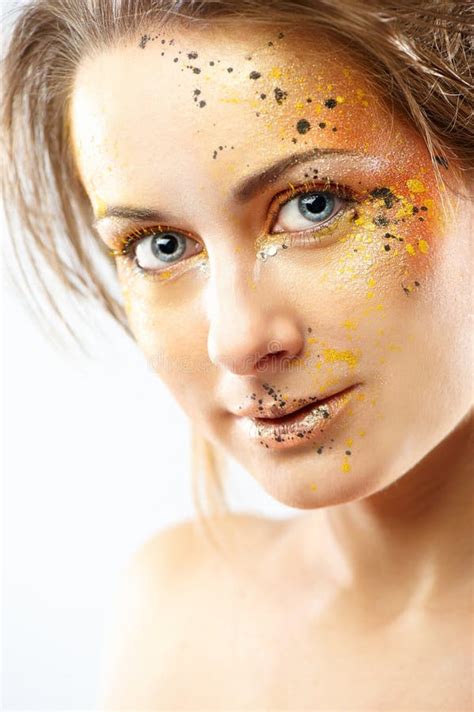Closeup Portrait Of Beautiful Young Woman Stock Photo Image Of Fresh