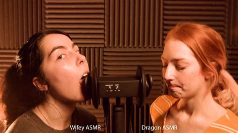 Sassy Sounds Asmr Ear Licking Double Ear Licking Power From Dragon And Wifey Asmr Experisets