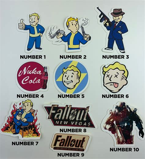 Fallout Sticker Pack Choose Your Stickers Stickers Etsy