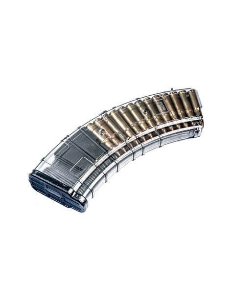 Pufgun Magazine 30 Rounds For Aksaiga Cal 762x39mm Transparent