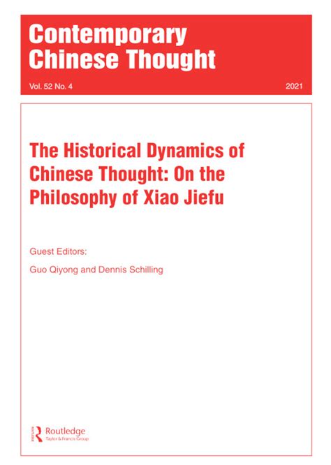 Full Article The Historical Dynamics Of Chinese Thought And The Thesis