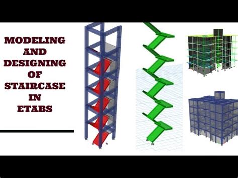DESIGN AND MODELING OF STAIR IN ETABS YouTube