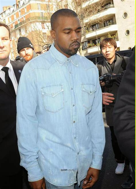 Kanye West Attends The Celine Paris Fashion Show Photos