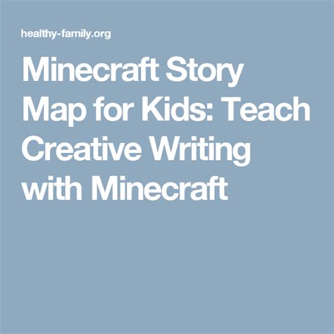 Minecraft Story Map For Kids Creative Writing Prompt Writing Prompts
