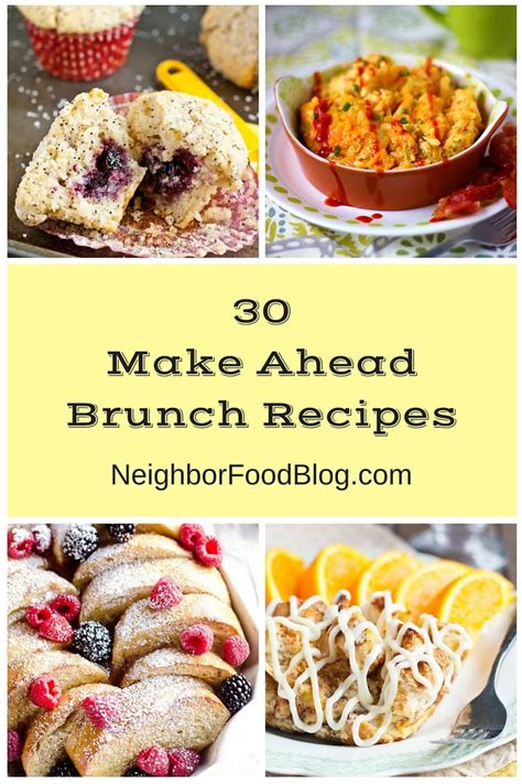 30 Make Ahead Brunch Recipes Neighborfood