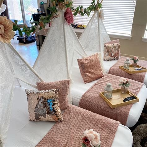 Rose Gold Ultimate Sleepover Or Slumber Under Party Theme Sleepy