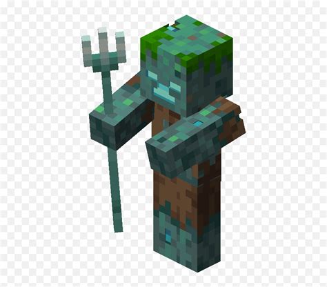 The Drowned Minecraft Drowned Pngminecraft Hud Png Free