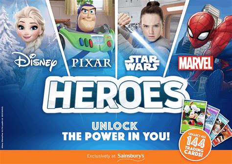 Cromos Sainsburys Disney Heroes Cards And Album Marvel Pixar