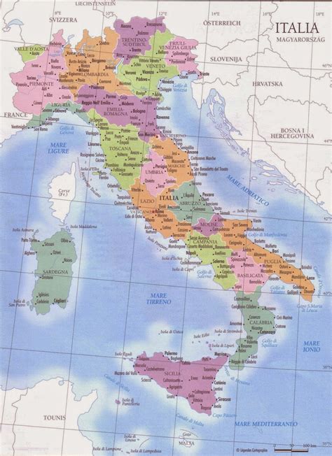 Cartina Politica Dell Italia Mappa Politica Dell Italia Con Le Porn