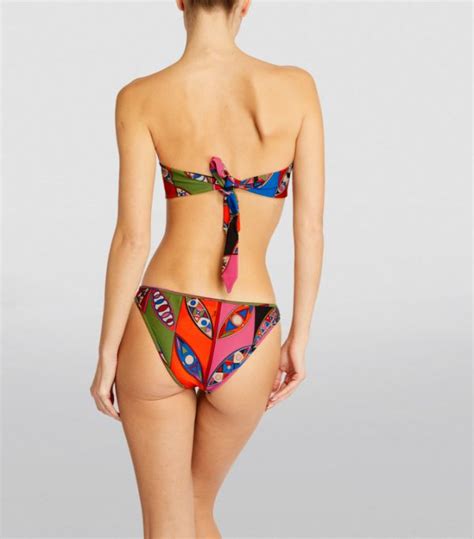 Womens Pucci Multi Geometric Print Bikini Bottoms Harrods Uk