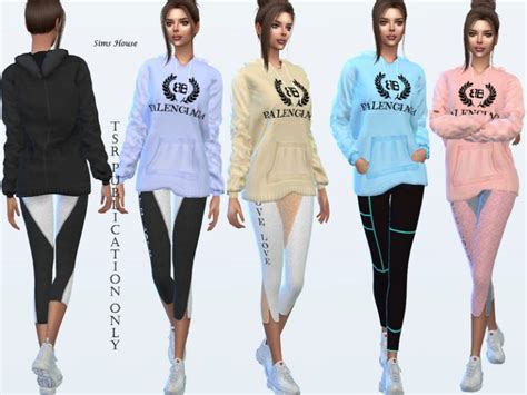 Female Hoodie In Pastel Colors The Sims 4 Catalog