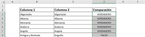 Cómo comparar dos columnas en Excel Ninja Excel