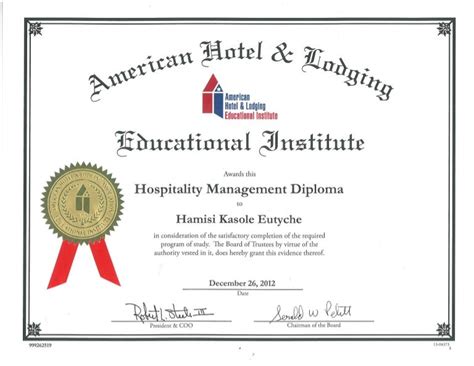 Hospitality Management Diploma