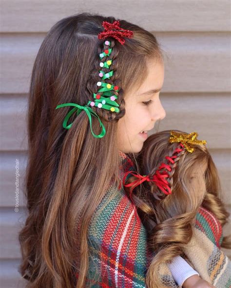 Christmas Tree Hairstyle Hair Styles Holiday Hairstyles Crazy Hair