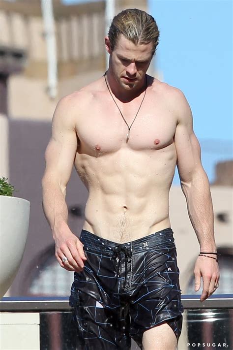 Chris Hemsworth Shirtless Pictures Popsugar Celebrity Uk Photo The