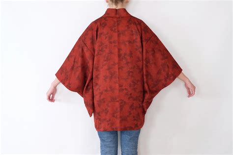 Red Haori Excellent Condition Haori Jacket Vintage Etsy Vintage