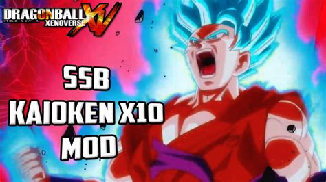 Dragon Ball Xenoverse Goku Ssb Kaioken X10 Mod Youtube